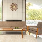 Midcentury-style Tyler sofa and armchair by Casara Modern