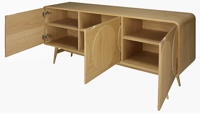 Colby retro three-door sideboard at Maisons Du Monde