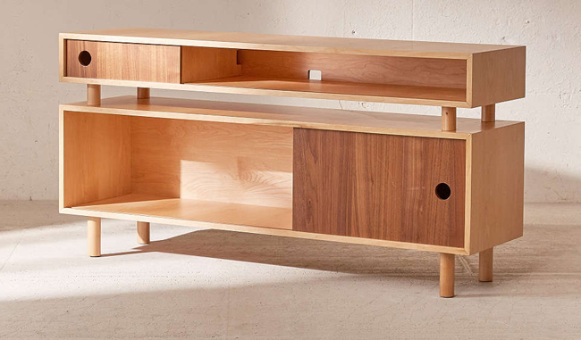 Hamilton retro-style media console at Urban Outfitters