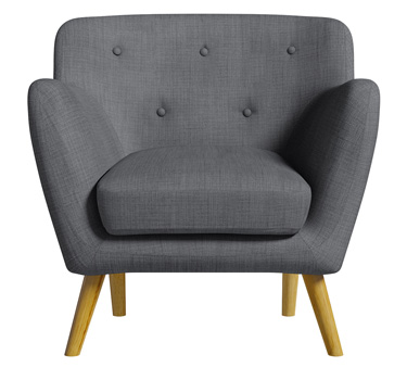 Holborn midcentury-style sofa and armchair at Matalan