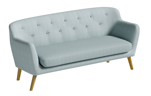 Holborn midcentury-style sofa and armchair at Matalan