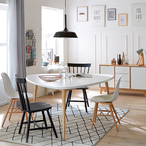 Jimi midcentury-style dining table at La Redoute gets a super-sized makeover