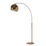 Sphere 1960s-style copper finish floor lamp at Maisons Du Monde