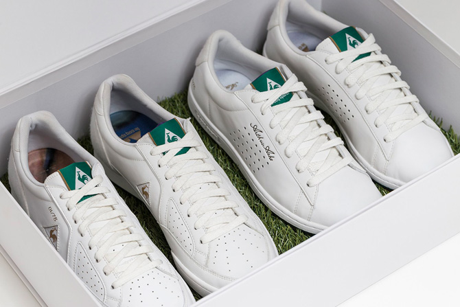 Le Coq Sportif 1978 Pack tennis shoes in tribute to Arthur Ashe and Yannick Noah