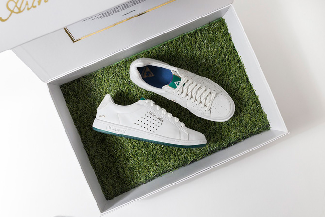 Le Coq Sportif 1978 Pack tennis shoes in tribute to Arthur Ashe and Yannick Noah