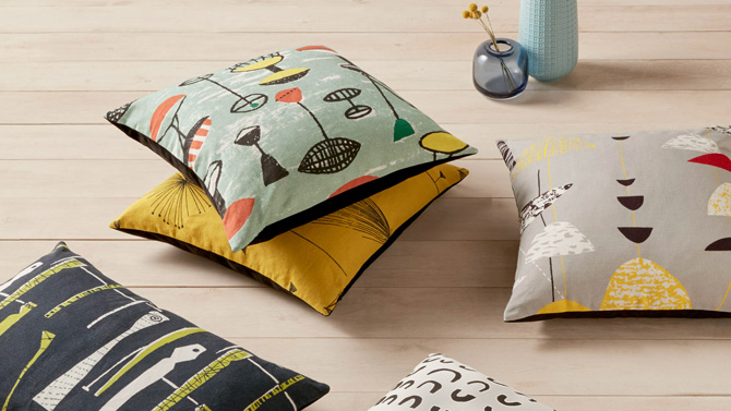 1950s Lucienne Day cushions and textiles return to John Lewis