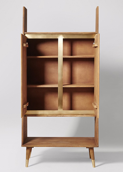 Limited edition Iver midcentury-style cabinets by Swoon Editions