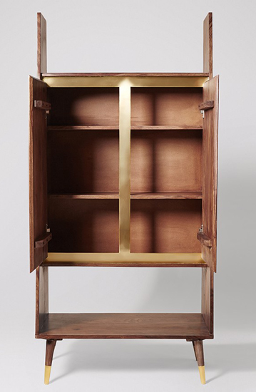 Limited edition Iver midcentury-style cabinets by Swoon Editions