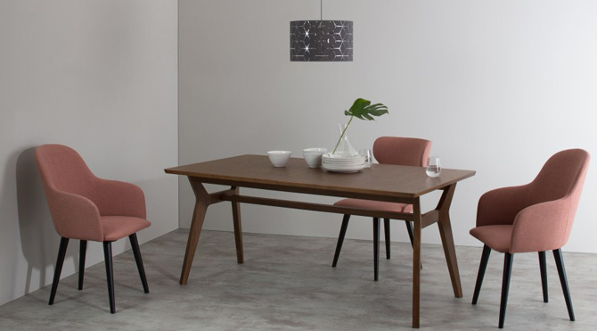 Jenson dark oak retro furniture range at Made