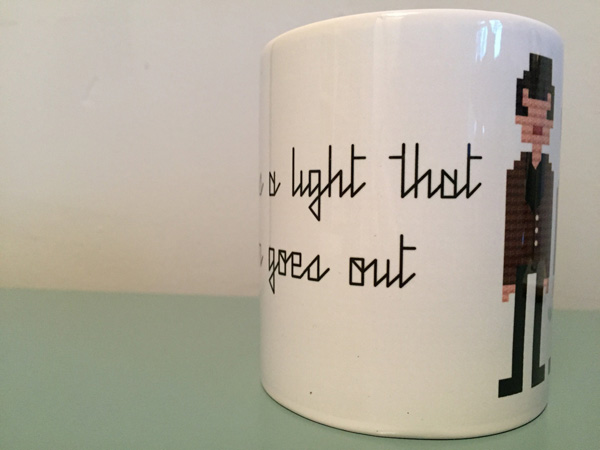 Retro indie and rock mugs by Eight Bit North