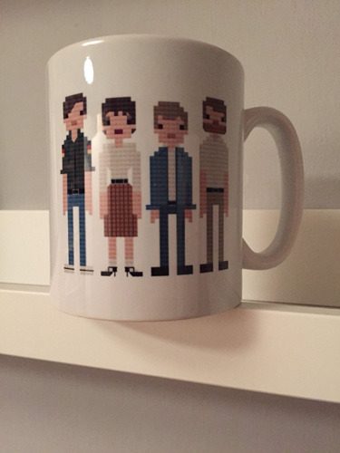 Retro indie and rock mugs by Eight Bit North