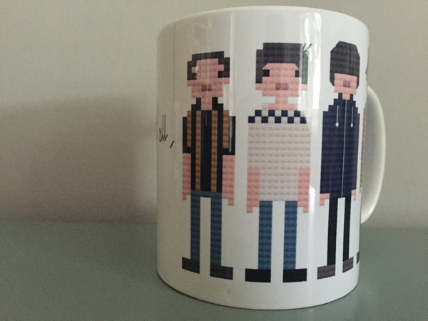 Retro indie and rock mugs by Eight Bit North
