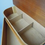 1950s midcentury-style sewing box on eBay