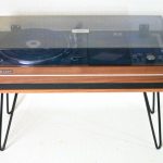 Sharp SG-315 teak music centre with hairpin legs on eBay