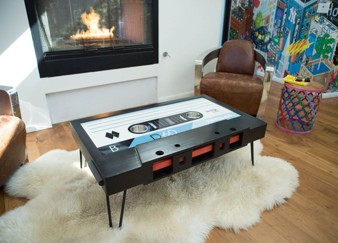 B-side by Taybles: The cassette tape coffee table gets affordable