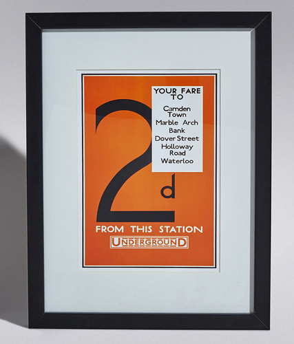 Classic TfL information prints at Marks & Spencer