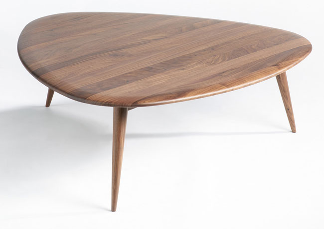 Theoleine midcentury walnut coffee table at La Redoute