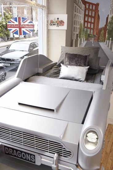 James Bond style: Vintage Car Bed for kids at Dragons Of Walton Street 