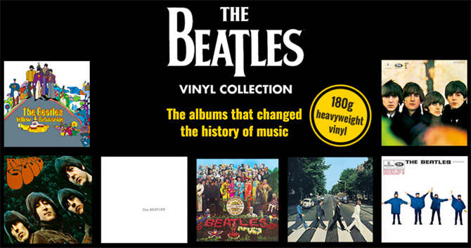 The Beatles magazine comes with heavyweight vinyl album reissues