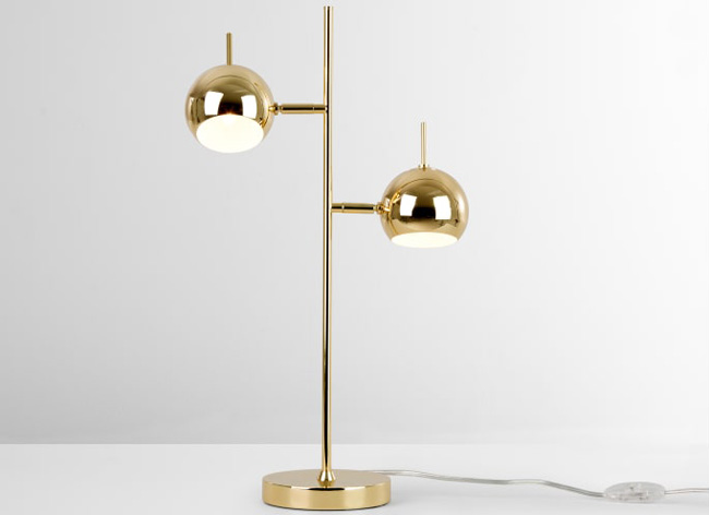 Retro-style Austin table lamp returns to Made in brass