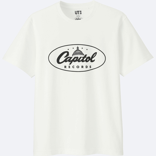 Capitol Records 75 anniversary t-shirts at Uniqlo