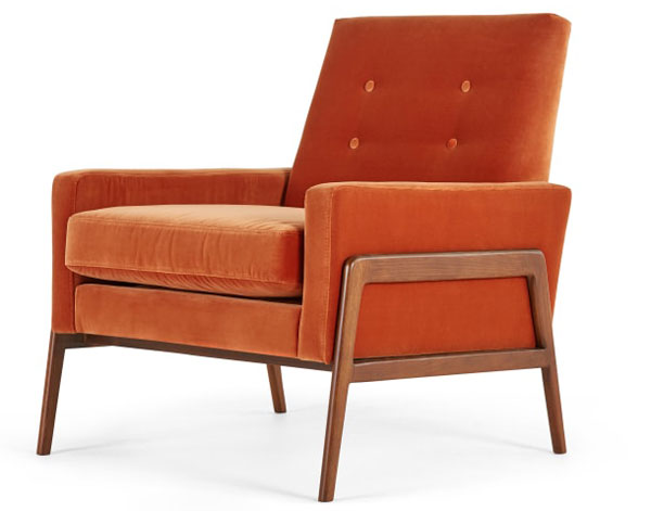 Cecil midcentury-style armchair range at Made