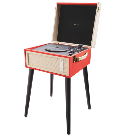 Budget audio: Bauhn Dansette-style record player with legs at Aldi