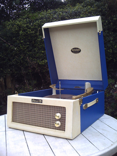 Restored 1950s Dansette Major Deluxe record player on eBay