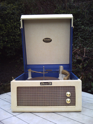 Restored 1950s Dansette Major Deluxe record player on eBay