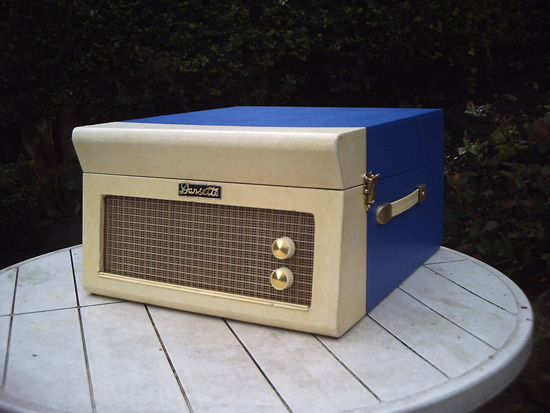 Restored 1950s Dansette Major Deluxe record player on eBay