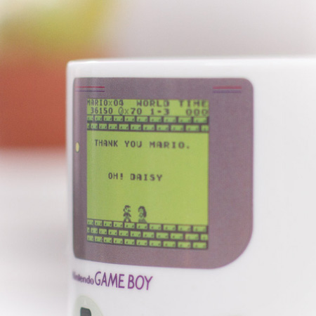 Retro kitchen: Game Boy heat change mug at Firebox