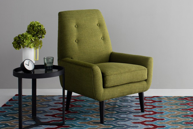 Imogen midcentury-style accent chair at Made