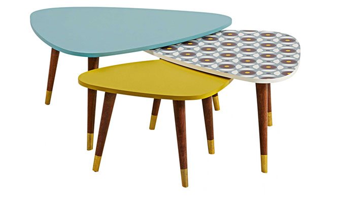 Lucette retro nesting tables at Maisons Du Monde