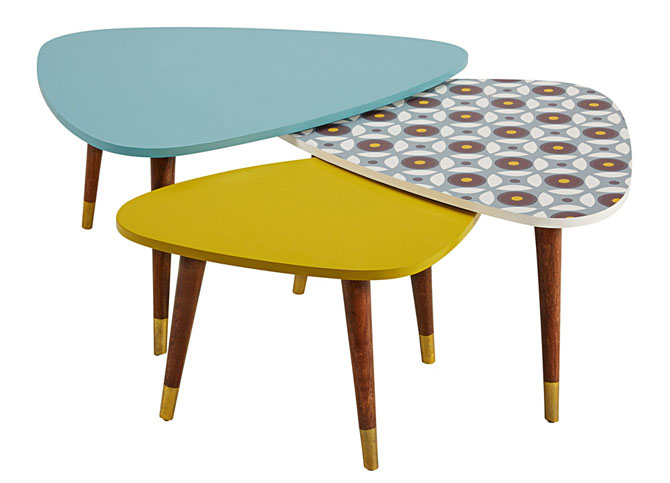 Lucette retro nesting tables at Maisons Du Monde