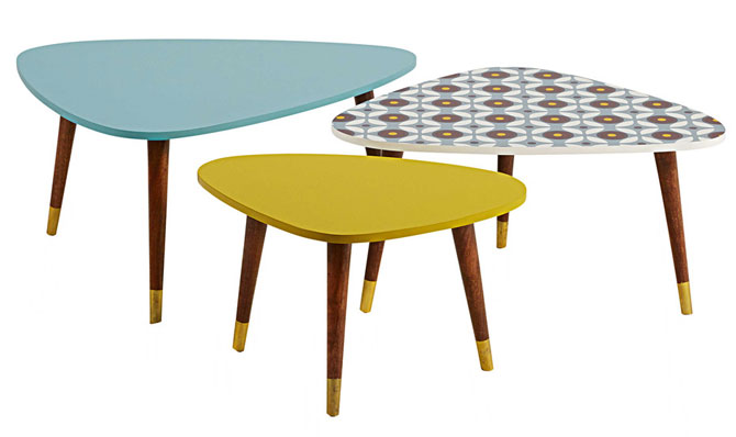 Lucette retro nesting tables at Maisons Du Monde