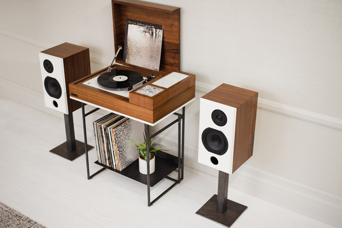 Wrensilva Loft retro-style record player and audio system