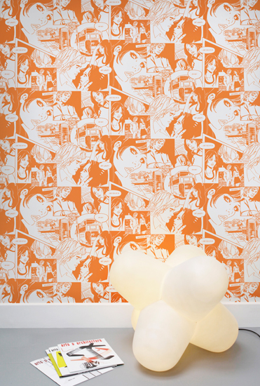 Comic book walls: True Romance wallpaper by Mini Moderns