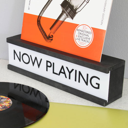Now Playing vinyl holder and lightbox by James Design