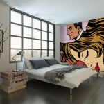 Roy Lichtenstein-inspired pop art murals at Wall Sauce