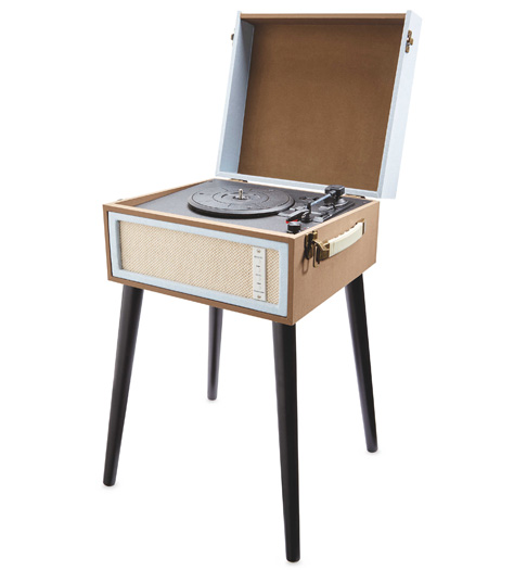 Budget audio: Bauhn Dansette-style record player with legs at Aldi