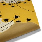 Retro-style Dandelion rug by MissPrint