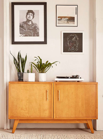 Now in the UK: Midcentury-style Sawyer media console at Urban Outfitters