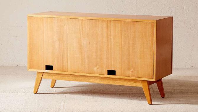 Now in the UK: Midcentury-style Sawyer media console at Urban Outfitters