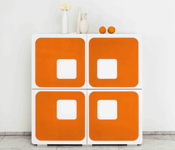 Twiggy 1960s-style four-door sideboard at Maisons Du Monde