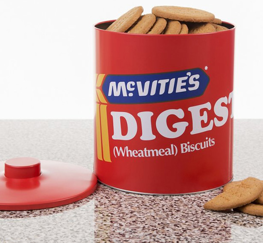 Vintage-style McVitie’s biscuit tins
