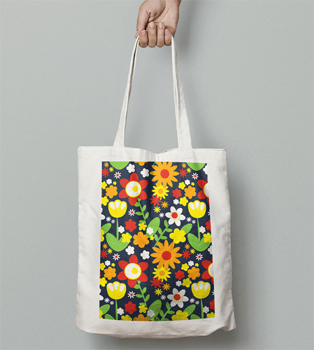 Retro tote bag range by Gail Myerscough