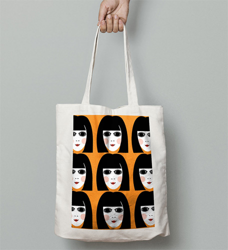 Retro tote bag range by Gail Myerscough