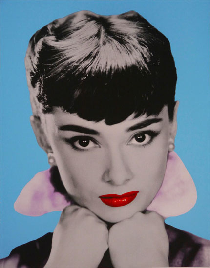 Audrey Hepburn I limited edition pop art print by David Studwell