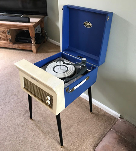 1960s Dansette Major Deluxe 21 record player on eBay