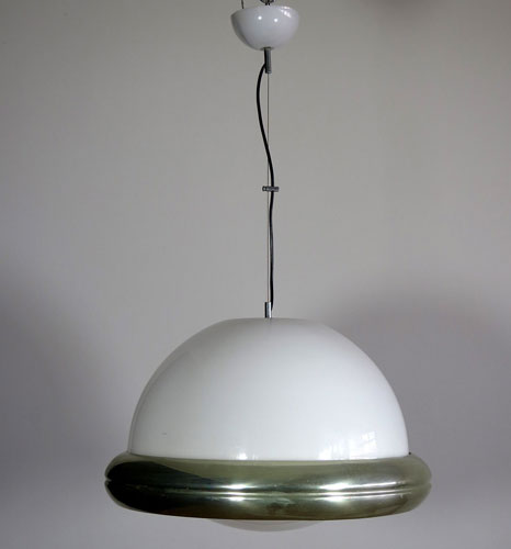 1970s flying saucer pendant light by Guzzini on eBay